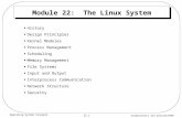 Module 22:  The Linux System