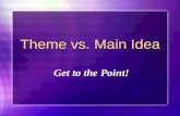 Theme vs. Main Idea