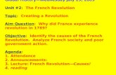 Global History—Wednesday July 29, 2009 Unit #2 :  The French Revolution