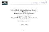 Embedded Distributed Real-Time Resource Management