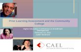 Prior Learning Assessment and the Community College