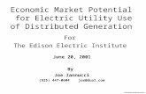Economic Market Potential   for Electric Utility Use  of Distributed Generation