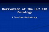 Derivation of the HL7 RIM Ontology