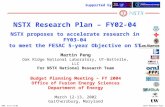 Martin Peng Oak Ridge National Laboratory, UT-Battelle, LLC For NSTX National Research Team