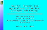 Growth, Poverty and Agriculture in Africa: Linkages and Policy