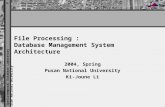 File Processing :  Database Management System Architecture