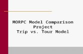 MORPC Model Comparison Project Trip vs. Tour Model