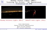 Runway Status Lights (RWSL)  Training for Pilots:  THL Operational Evaluation at DFW