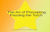 The Art of Precepting: Passing the Torch
