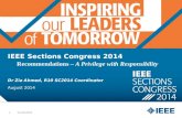 IEEE Sections Congress 2014 Recommendations –  A Privilege with Responsibility