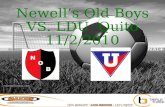 Newell’s Old Boys VS. LDU  Quito 11/2/2010