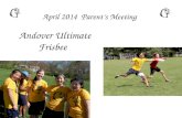Andover Ultimate           Frisbee