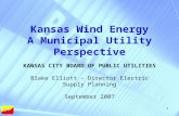 Kansas Wind Energy A Municipal Utility Perspective