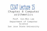 Chapter 8 Computer arithmetics