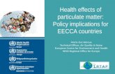 Health effects  of particulate  matter: Policy implications for EECCA countries