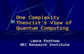 One Complexity Theorist’s View of Quantum Computing