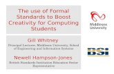 The use of Formal Standards to Boost Creativity for Computing Students