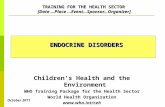 TRAINING FOR THE HEALTH SECTOR  [Date …Place …Event…Sponsor…Organizer]