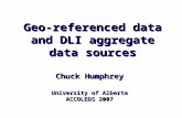 Geo-referenced data and DLI aggregate data sources