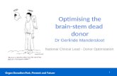 Optimising the brain-stem dead  donor