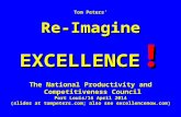 Tom Peters’ Re-Imagine EXCELLENCE ! The National Productivity and  Competitiveness Council