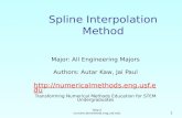Spline Interpolation Method
