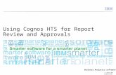 Using Cognos HTS for Report Review and Approvals