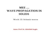 MEE …. WAVE PROPAGATION IN SOLIDS