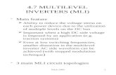 4.7 MULTILEVEL INVERTERS (MLI)