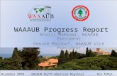 WAAAUB Progress Report