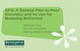 GPS: A General Peer-to-Peer Simulator and its Use for Modeling BitTorrent