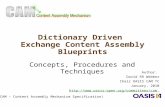 Dictionary Driven  Exchange Content Assembly Blueprints