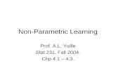 Non-Parametric Learning