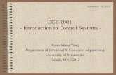 ECE 1001  - Introduction to Control Systems -