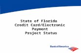 State of Florida  Credit Card/Electronic Payment  Project Status