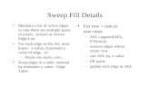 Sweep Fill Details
