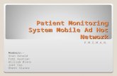 Patient Monitoring System Mobile Ad Hoc Network