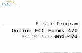 Online FCC Forms 470 and 471