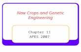 New Crops and Genetic Engineering