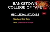 BANKSTOWN COLLEGE OF TAFE HSC LEGAL STUDIES