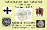 HST 483 Nationalism and National Identity Spring 2013