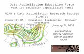 Data Assimilation Education Forum Part II: Education Capabilities Panel