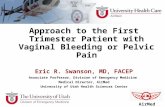 Approach to the First Trimester Patient with Vaginal Bleeding or Pelvic Pain