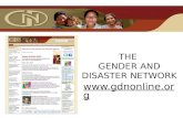 THE  GENDER AND DISASTER NETWORK