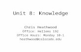 Unit 8: Knowledge