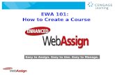 EWA 101:   How to Create a Course
