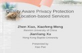 Quality Aware Privacy Protection  for Location-based Services