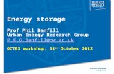 Energy storage Prof Phil Banfill Urban Energy Research Group P.F.G.Banfill@hw.ac.uk