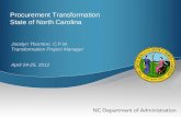 Procurement Transformation State of North Carolina
