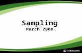 Sampling March 2008
